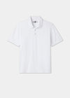Men's Pique Cotton Polo Shirt in White