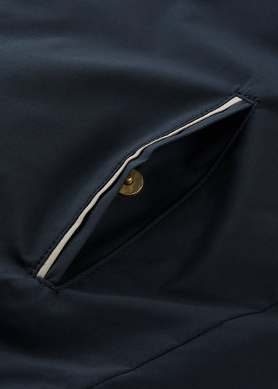 Men's Polyester Reversible Gilet in Navy and Beige