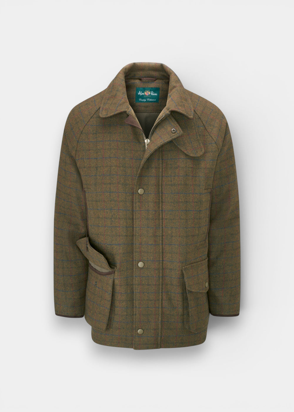 Surrey Men's Tweed Waterproof Coat in Moor  -  Shooting Fit