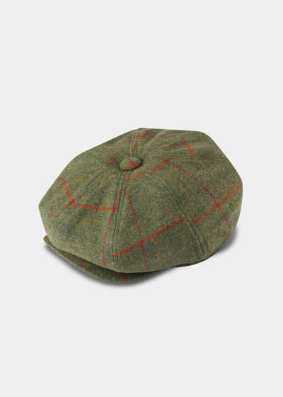 Combrook Men's Tweed Bakerboy Cap In Reed