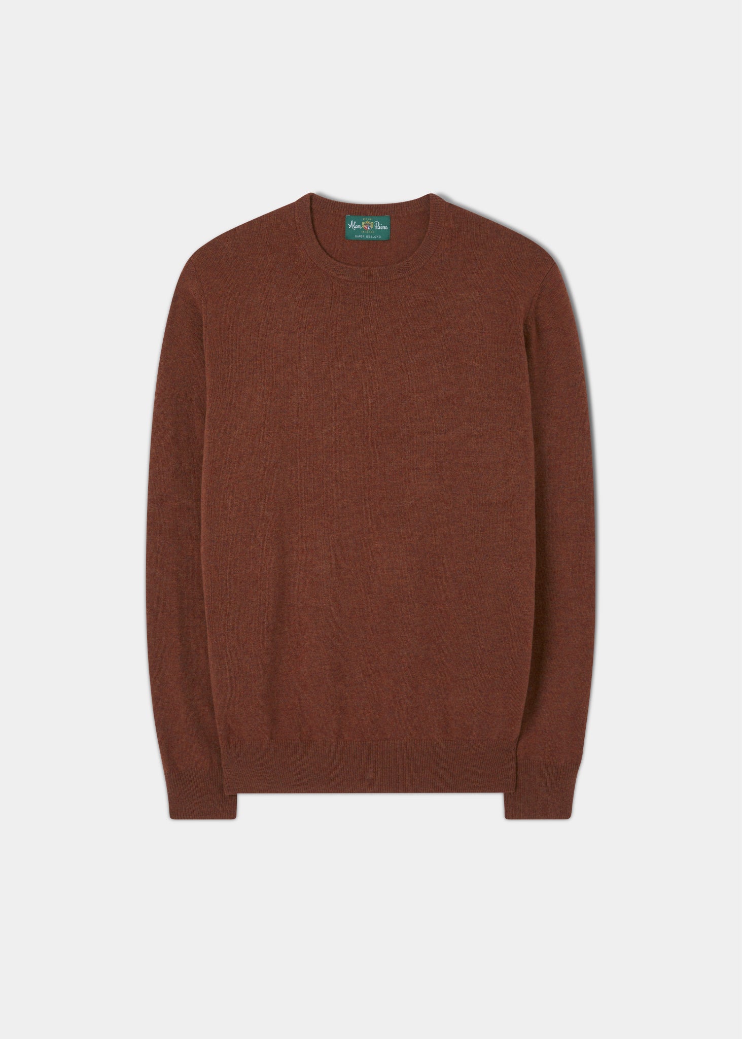 alan paine Brisbane Geelong Wool Jumper in Tiger - Regular Fit