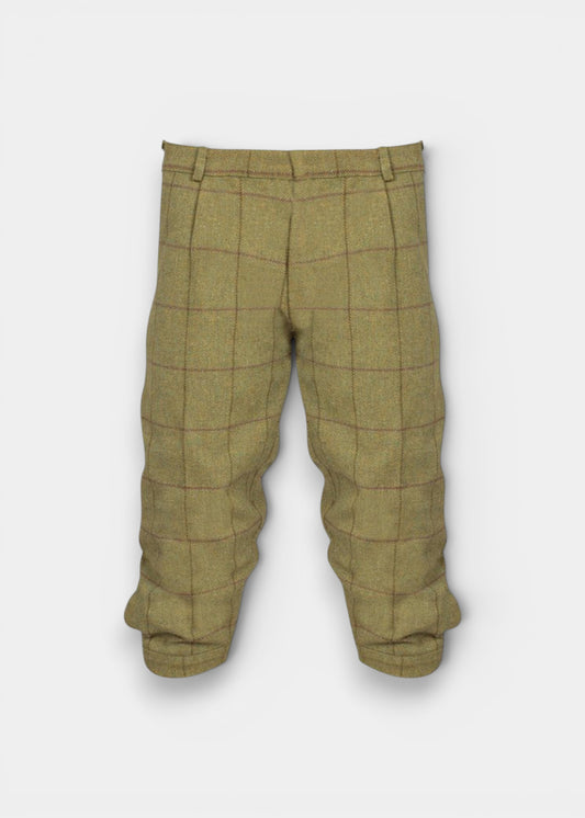 Rutland Children's Tweed Water Repellent Breeks in Lichen  -  Regular Fit