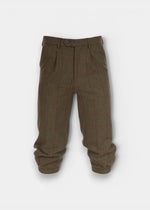 Combrook Men's Tweed Water Repellent Plus Fours in Sage -  Regular Fit
