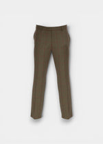 Combrook Men's Tweed Water Repellent Trousers in Sage  -  Regular Fit