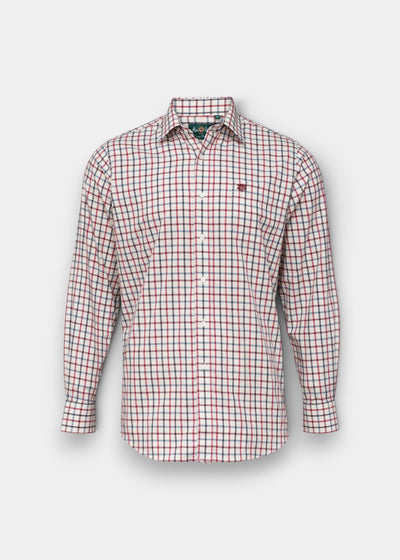Ilkley Men's Red Check Shirt - Shooting Fit