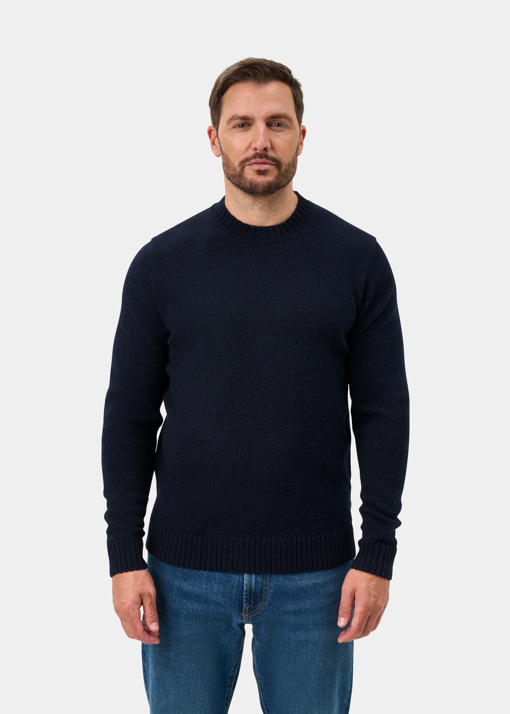 Kinnadie Supersoft Shetland Jumper In Concord - Regular Fit