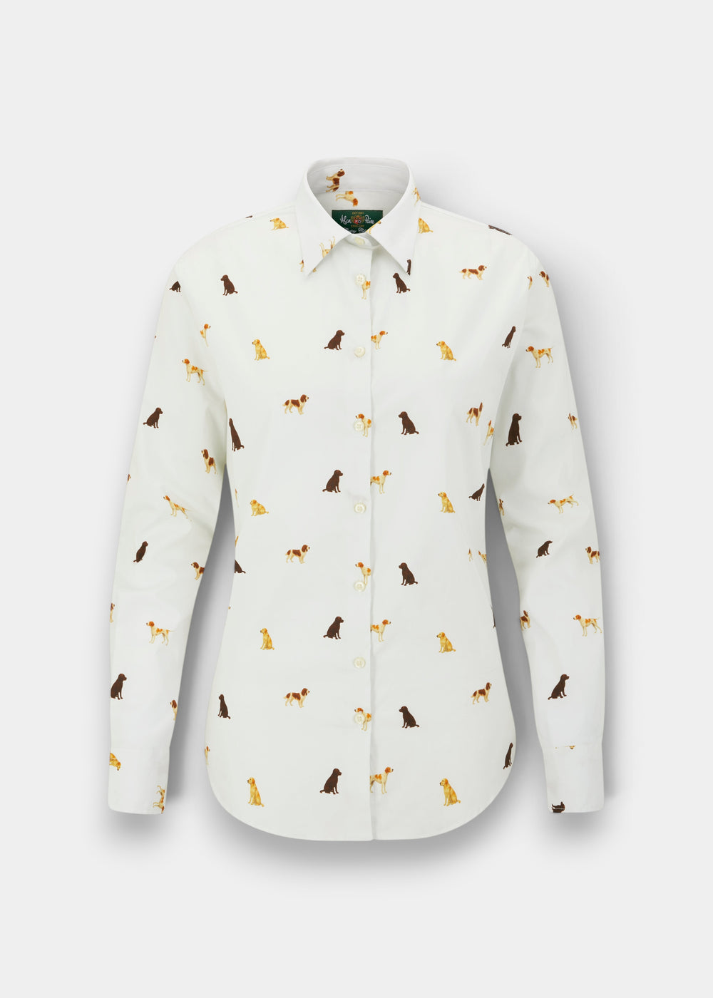 Lawen Ladies Printed Cotton Shirt - Gun Dog Print