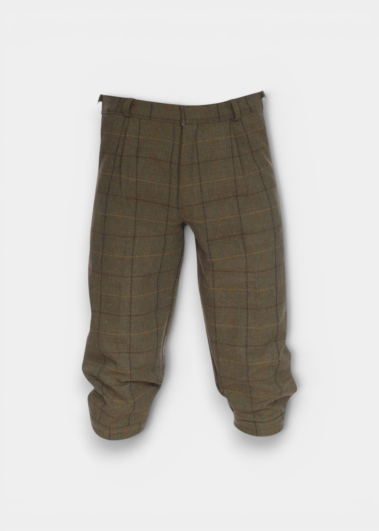 Rutland Men's Tweed Water Repellent Shooting Breeks in Dark Moss  -  Regular Fit