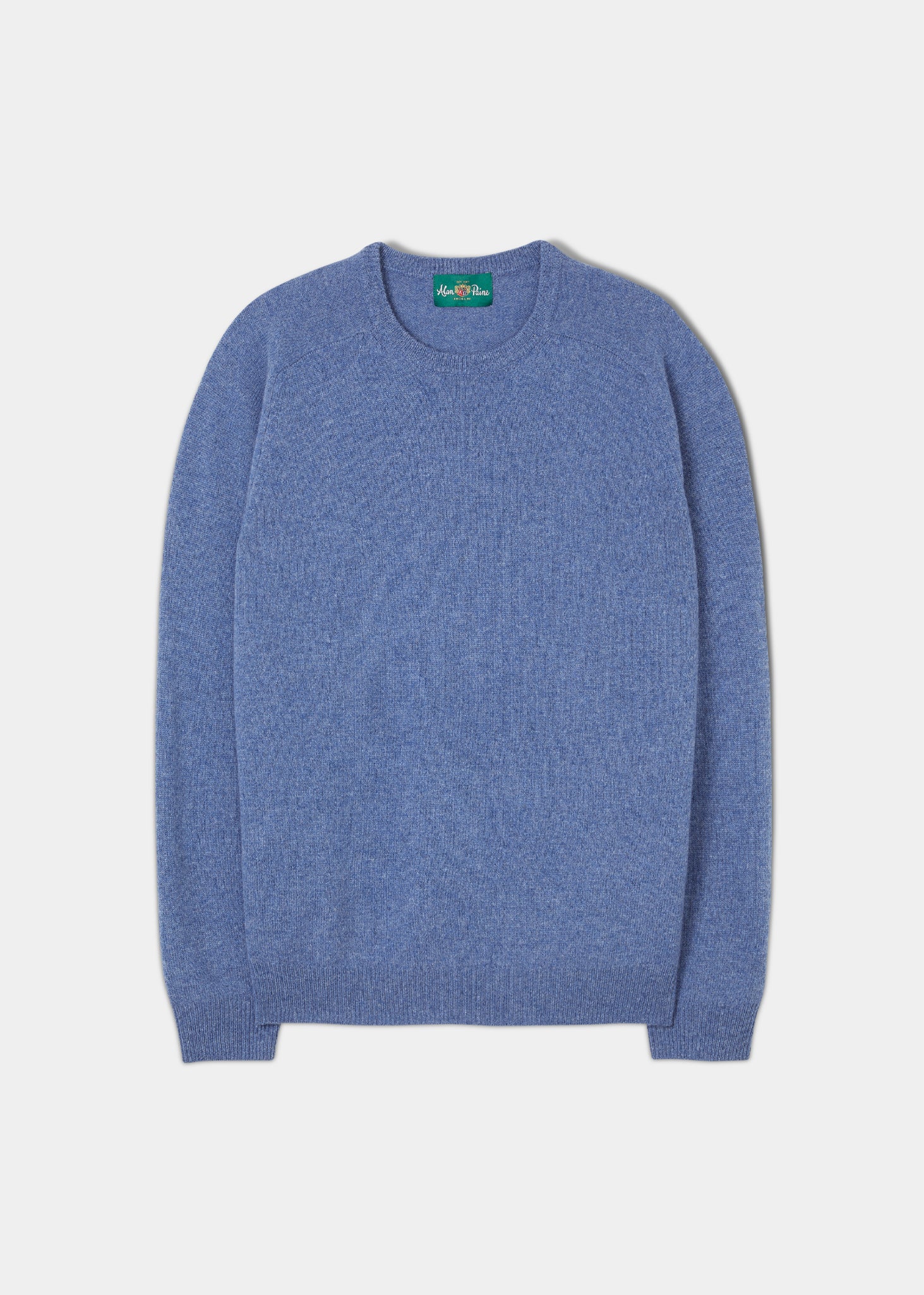 alan paine Lenzie Men's Lambswool Jumper In Jeans - Regular Fit
