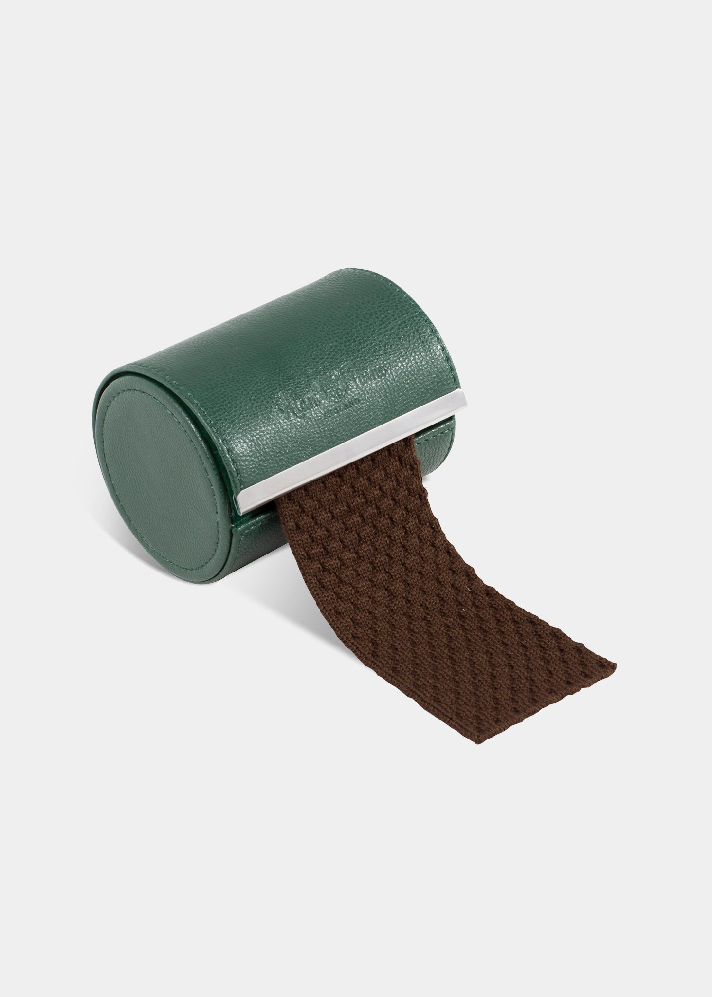 alan paine Men's Knitted Wool Tie In Brown